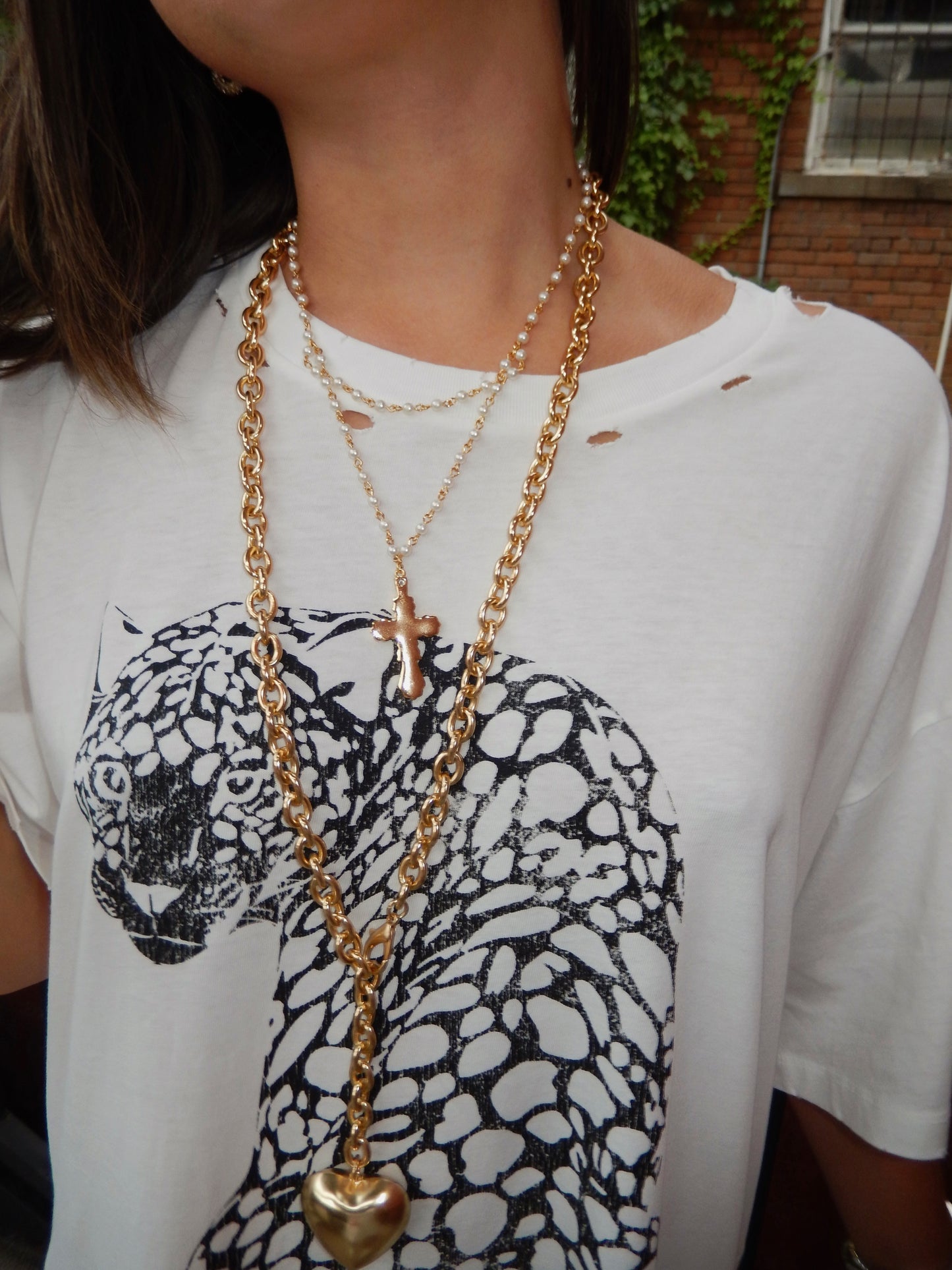 Untamed Leapord Oversized Graphic Tee
