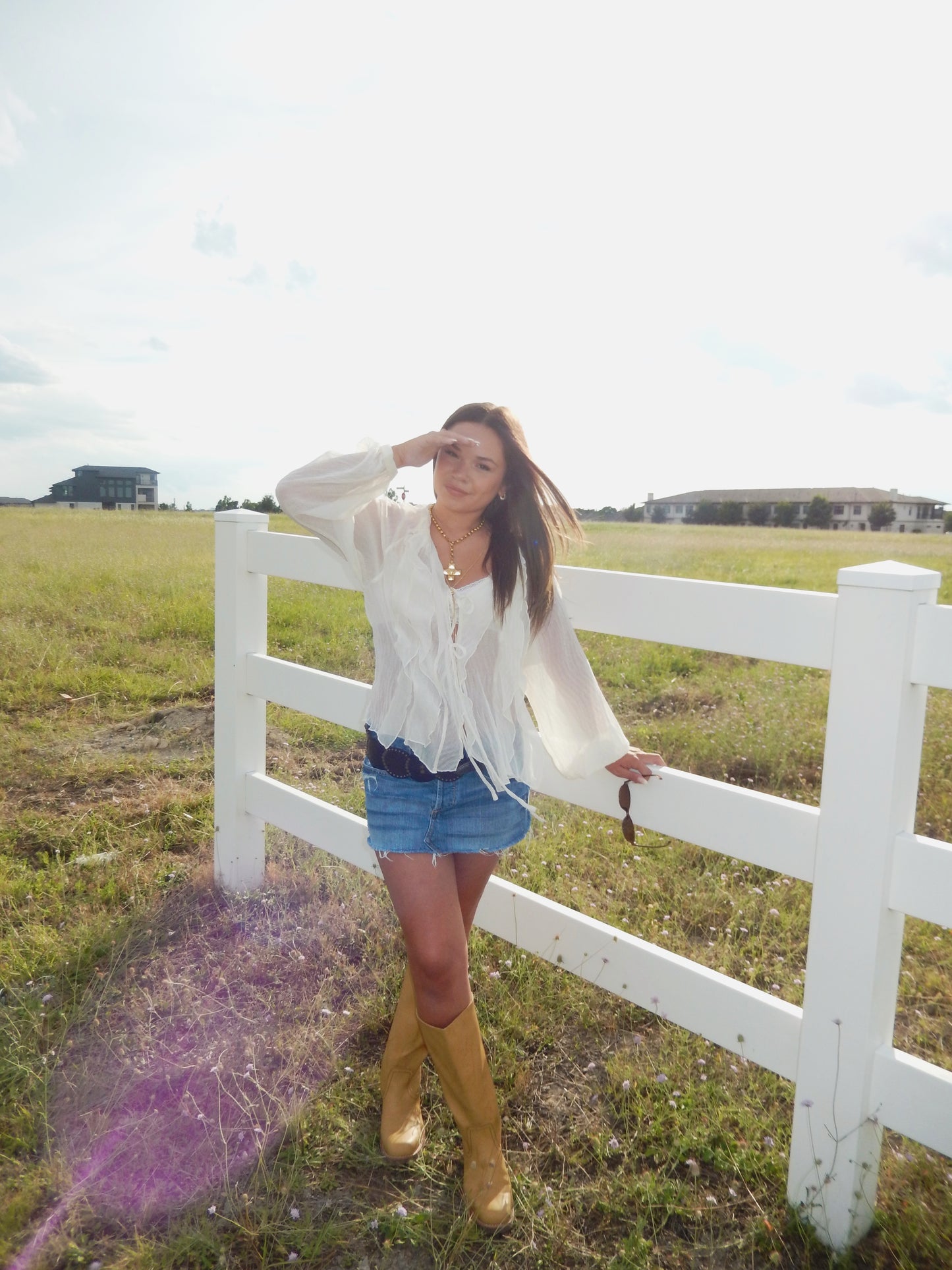 Open Your Heart Tie Long Sleeve Top