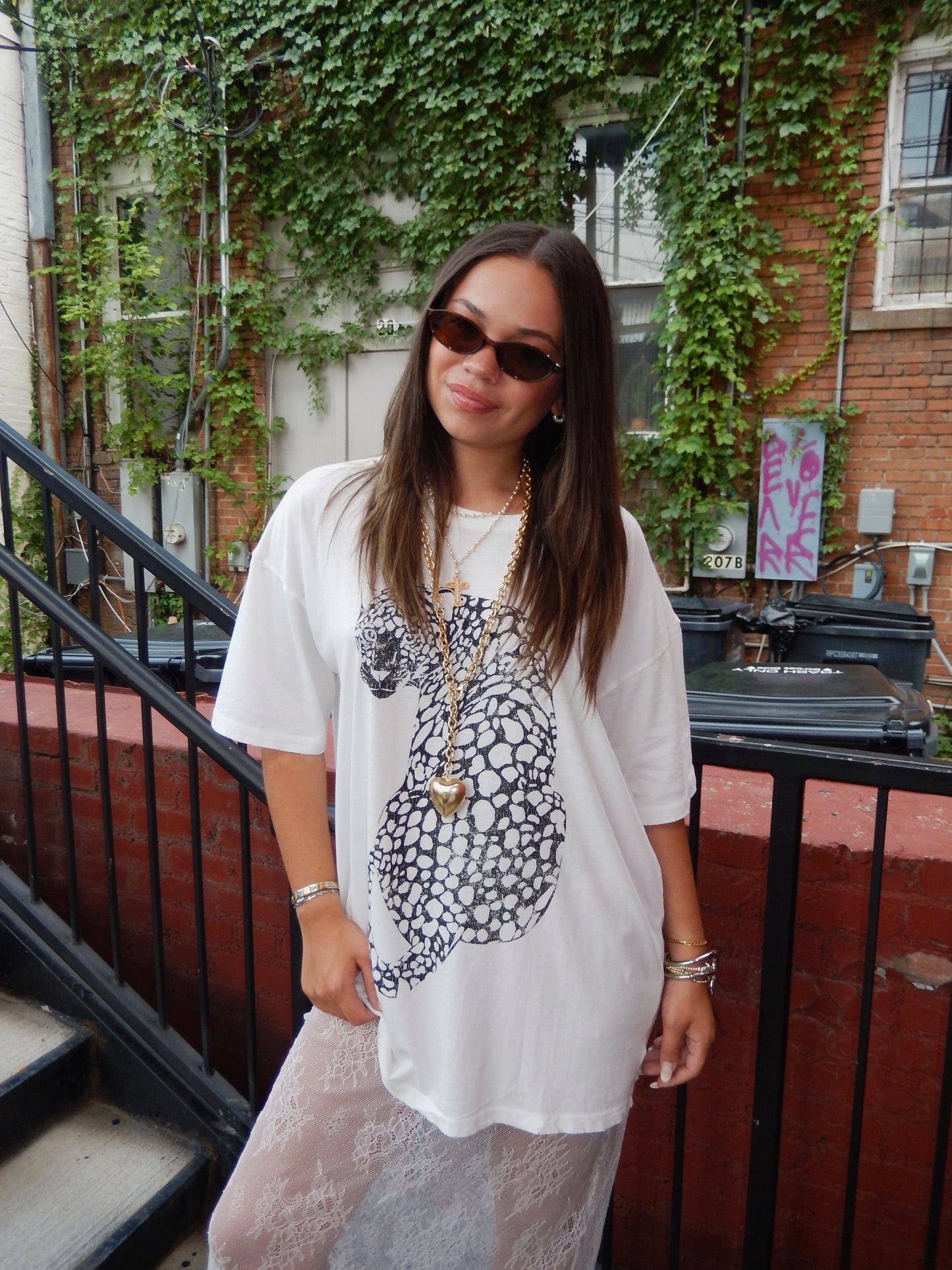 Untamed Leapord Oversized Graphic Tee