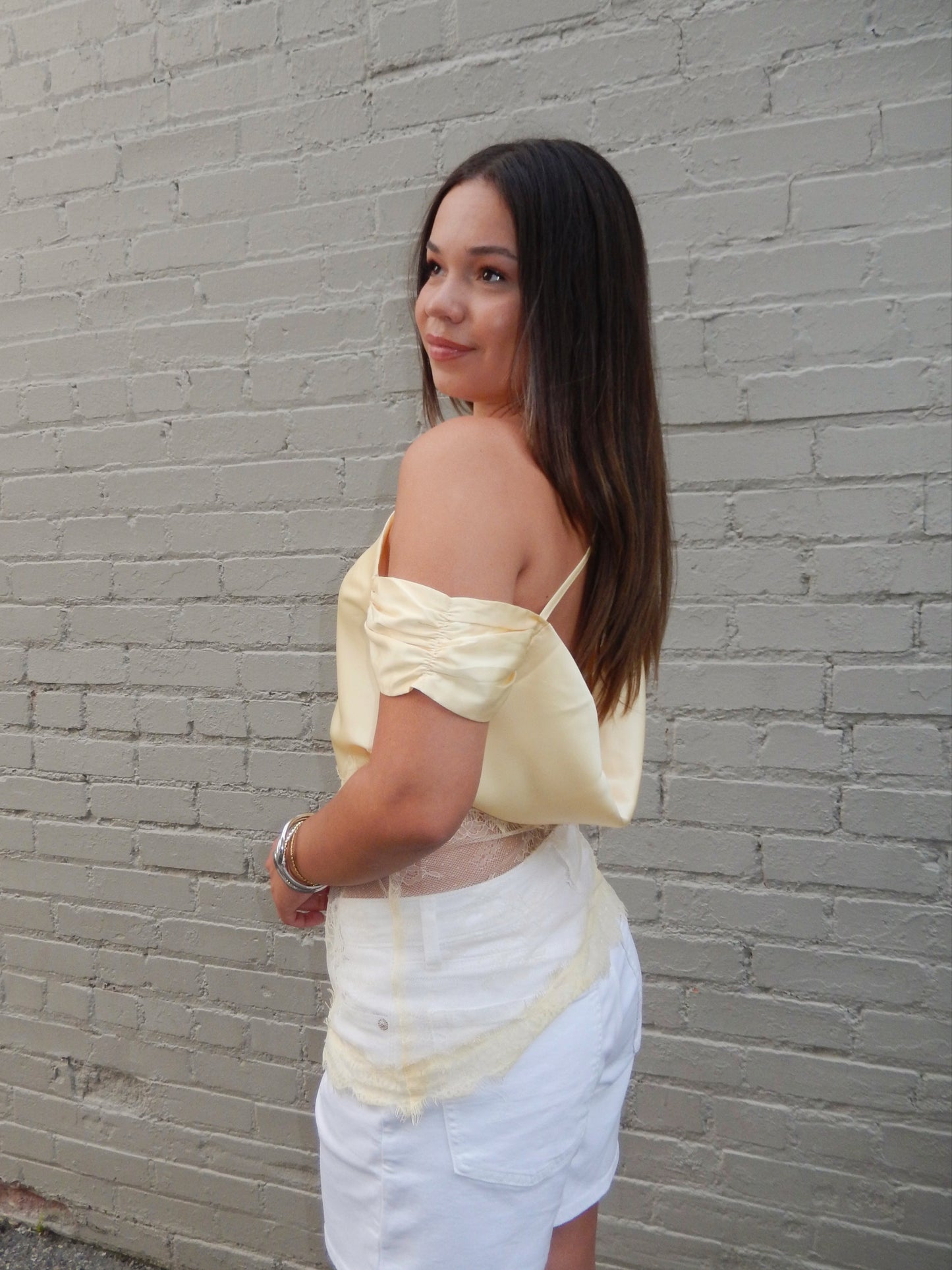 Darling Detail Asymmetrical One Shoulder Top