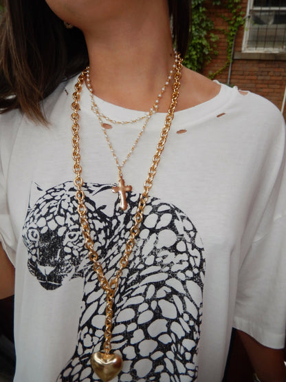 Untamed Leapord Oversized Graphic Tee
